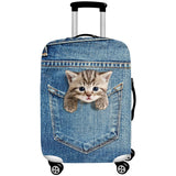 Dog & Cat Themed Travel Suitcase Protection Cover
