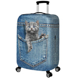 Dog & Cat Themed Travel Suitcase Protection Cover